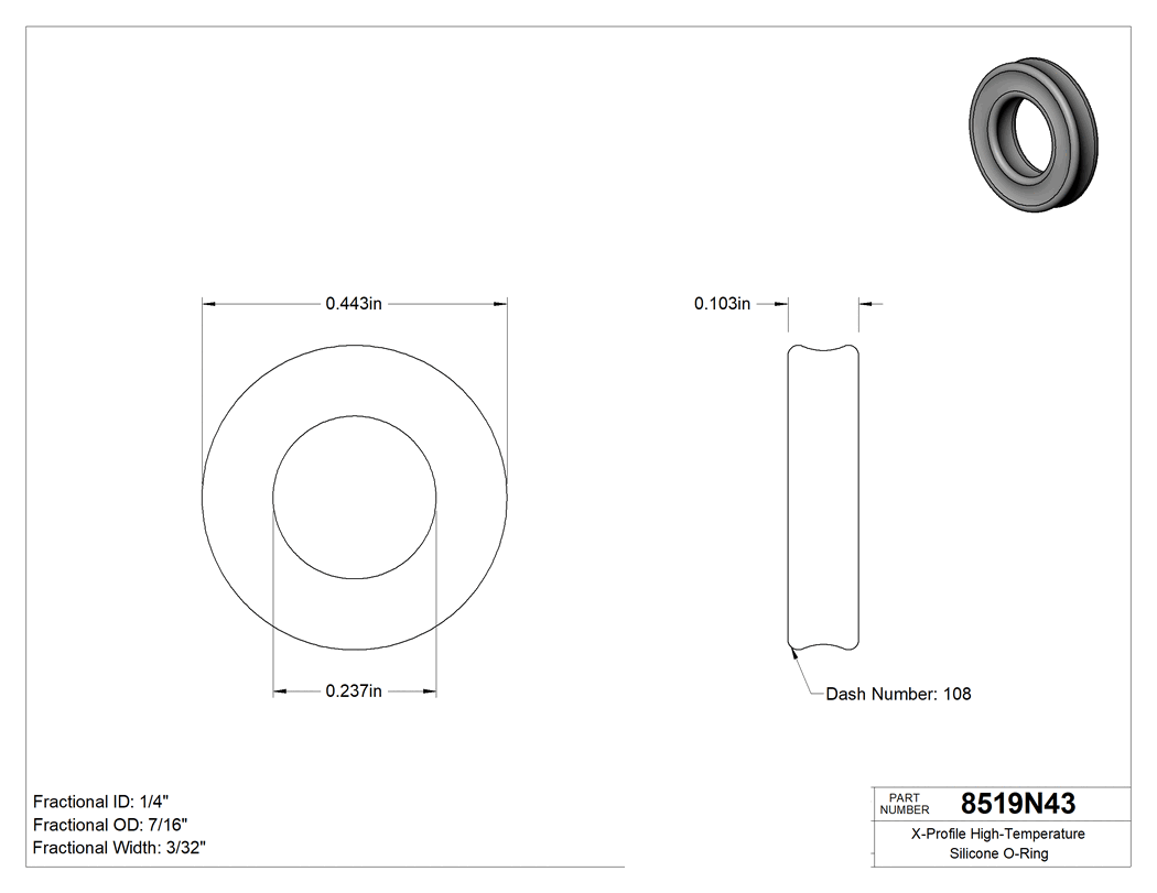 Technical drawing - 8519N43